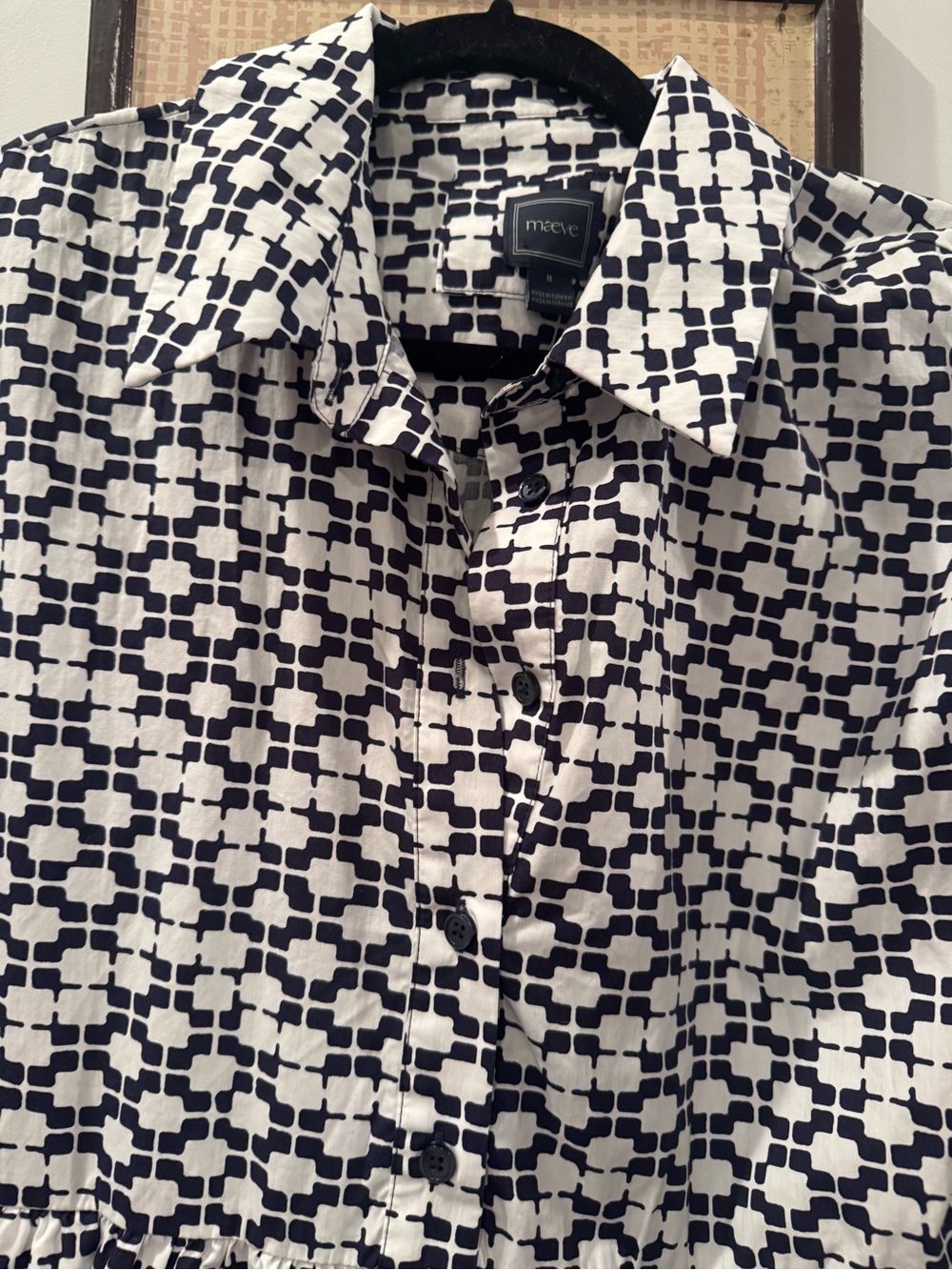 Anthropologie Bettina Tiered Shirt Dress by Maeve - Picture 4 of 9